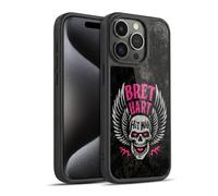 Head Case Designs sous Licence Officielle WWE Crâne De Hitman Bret Hart Coque en Gel renforcée [Protection de Qualité Militaire] Compatible avec Apple iPhone 15 Pro