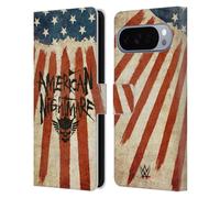 Head Case Designs sous Licence Officielle WWE Drapeau Américain du Cauchemar Graphiques de Cody Rhodes Étui Portefeuille en Cuir Compatible avec Google Pixel 10 Pro XL
