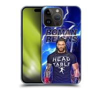 Head Case Designs sous Licence Officielle WWE Éclair Roman Reigns Coque Dure pour l'arrière Compatible avec Apple iPhone 15 Pro Max
