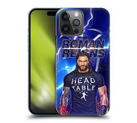 Head Case Designs sous Licence Officielle WWE Éclair Roman Reigns Coque Dure pour l'arrière Compatible avec Apple iPhone 14 Pro Max