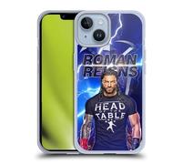 Head Case Designs sous Licence Officielle WWE Éclair Roman Reigns Coque en Gel Doux Compatible avec Apple iPhone 14