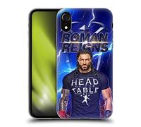 Head Case Designs sous Licence Officielle WWE Éclair Roman Reigns Coque en Gel [Protection de Qualité Militaire] Compatible avec Apple iPhone XR
