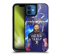 Head Case Designs Sous Licence Officielle WWE Éclair Roman Reigns Coque en gel renforcée [Protection de Qualité Militaire] Compatible avec Apple iPhone 12 / iPhone 12 Pro
