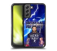 Head Case Designs Sous Licence Officielle WWE Éclair Roman Reigns Étui Antichoc Ultra-Blindé Compatible avec Samsung Galaxy S22+ 5G
