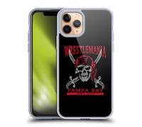 Head Case Designs sous Licence Officielle WWE Épées et crâne Wrestlemania 37 Logos Coque en Gel [Protection de Qualité Militaire] Compatible avec Apple iPhone 11 Pro Et Compatible avec MagSafe