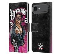Head Case Designs sous Licence Officielle WWE Graphismes Hitman Bret Hart Étui Portefeuille en Cuir Compatible avec Apple iPhone 17 Air