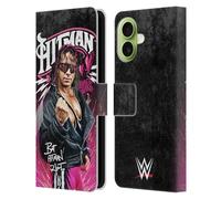 Head Case Designs sous Licence Officielle WWE Graphismes Hitman Bret Hart Étui Portefeuille en Cuir Compatible avec Apple iPhone 17