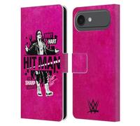 Head Case Designs sous Licence Officielle WWE Hitman Bret Hart Étui Portefeuille en Cuir Compatible avec Apple iPhone 17 Air