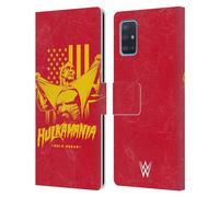 Head Case Designs sous Licence Officielle WWE Hulkmania Hulk Hogan Étui Portefeuille en Cuir Compatible avec Samsung Galaxy A51 (2019)