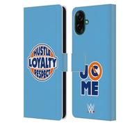 Head Case Designs sous Licence Officielle WWE Hustle Loyalty Respect John Cena Étui Portefeuille en Cuir Compatible avec Samsung Galaxy A07
