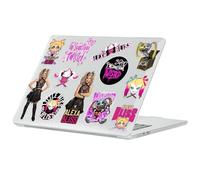 Head Case Designs sous Licence Officielle WWE Icones Alexa Bliss Coque Ordinateur Portable Transparent Pailleté Compatible avec MacBook Air 13.6" M2 A2681/M3 A3113/M4 A3240 2022/2024/2025