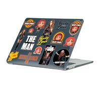 Head Case Designs sous Licence Officielle WWE Icones Becky Lynch Coque Ordinateur Portable Noir Pailleté Armure Cristal Compatible avec MacBook Air 13.6" M2 A2681/M3 A3113/M4 A3240 2022/2024/2025