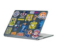 Head Case Designs Sous Licence Officielle WWE Icones John Cena Coque Ordinateur Portable Noir Pailleté Armure Cristal Rigide Compatible avec MacBook Air 13.6" M2 A2681/M3 A3113/M4 A3240 2022/2024/2025