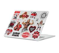Head Case Designs sous Licence Officielle WWE Icones Shawn Michaels Coque Ordinateur Portable Transparent Armure Cristal Compatible avec MacBook Air 13.6" M2 A2681/M3 A3113/M4 A3240 2022/2024/2025
