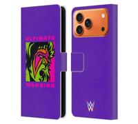 Head Case Designs sous Licence Officielle WWE Illustré The Ultimate Warrior Étui Portefeuille en Cuir Compatible avec Apple iPhone 17 Pro Max