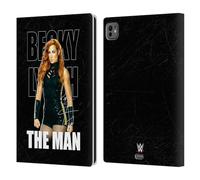 Head Case Designs sous Licence Officielle WWE Image 3 Becky Lynch The Man Étui Portefeuille en Cuir Compatible avec Apple iPad Pro 11 M4 2024