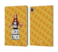 Head Case Designs sous Licence Officielle WWE Image 4 Becky Lynch The Man Étui Portefeuille en Cuir Compatible avec Apple iPad Pro 13 M4 2024