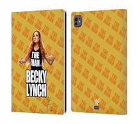 Head Case Designs sous Licence Officielle WWE Image 4 Becky Lynch The Man Étui Portefeuille en Cuir Compatible avec Apple iPad Pro 11 M4 2024