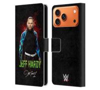 Head Case Designs sous Licence Officielle WWE Image LED 2 Jeff Hardy Étui Portefeuille en Cuir Compatible avec Apple iPhone 17 Pro Max
