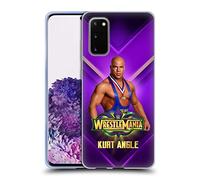 Head Case Designs sous Licence Officielle WWE Kurt Angle Wrestlemania 34 Superstars Coque en Gel [Protection de Qualité Militaire] Compatible avec Samsung Galaxy S20 / S20 5G