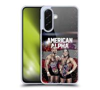 Head Case Designs sous Licence Officielle WWE LED Image American Alpha Coque en Gel [Protection de Qualité Militaire] Compatible avec Samsung Galaxy A36 5G