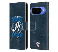Head Case Designs sous Licence Officielle WWE Logo AJ Styles Étui Portefeuille en Cuir Compatible avec Google Pixel 10
