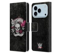 Head Case Designs sous Licence Officielle WWE Logo De Hitman Bret Hart Étui Portefeuille en Cuir Compatible avec Apple iPhone 17 Pro