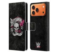 Head Case Designs sous Licence Officielle WWE Logo De Hitman Bret Hart Étui Portefeuille en Cuir Compatible avec Apple iPhone 17 Pro Max