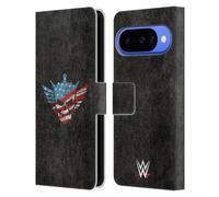 Head Case Designs sous Licence Officielle WWE Logo du Cauchemar Américain Graphiques de Cody Rhodes Étui Portefeuille en Cuir Compatible avec Google Pixel 10