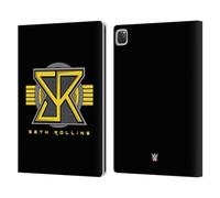 Head Case Designs sous Licence Officielle WWE Logo Seth Rollins Étui Portefeuille en Cuir Compatible avec Apple iPad Pro 13 M4 2024