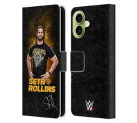 Head Case Designs sous Licence Officielle WWE Monday Night Messiah Seth Rollins Étui Portefeuille en Cuir Compatible avec Apple iPhone 17