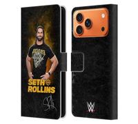 Head Case Designs sous Licence Officielle WWE Monday Night Messiah Seth Rollins Étui Portefeuille en Cuir Compatible avec Apple iPhone 17 Pro Max