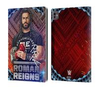 Head Case Designs sous Licence Officielle WWE Motif Tribal Roman Reigns Étui Portefeuille en Cuir Compatible avec Apple iPad Pro 11 M4/M5 2024/2025