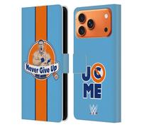 Head Case Designs sous Licence Officielle WWE Never Give Up John Cena Étui Portefeuille en Cuir Compatible avec Apple iPhone 17 Pro Max