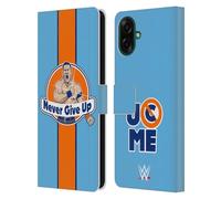 Head Case Designs sous Licence Officielle WWE Never Give Up John Cena Étui Portefeuille en Cuir Compatible avec Samsung Galaxy A07