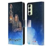Head Case Designs sous Licence Officielle WWE Portrait Bray Wyatt Étui Portefeuille en Cuir Compatible avec Samsung Galaxy A14 5G