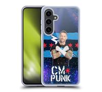 Head Case Designs sous Licence Officielle WWE Portrait CM Punk Coque en Gel [Protection de Qualité Militaire] Compatible avec Samsung Galaxy S24+ 5G Et Compatible avec MagSafe