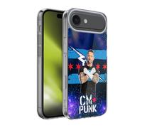 Head Case Designs sous Licence Officielle WWE Portrait CM Punk Coque en Gel [Protection de Qualité Militaire] Compatible avec Apple iPhone 17 Air