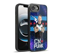 Head Case Designs sous Licence Officielle WWE Portrait CM Punk Coque en Gel renforcée [Protection de Qualité Militaire] Compatible avec Apple iPhone 16e / iPhone 17e