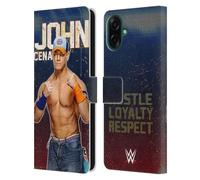 Head Case Designs sous Licence Officielle WWE Portrait John Cena Étui Portefeuille en Cuir Compatible avec Samsung Galaxy A07