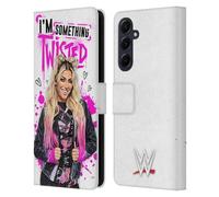 Head Case Designs sous Licence Officielle WWE Quelque Chose De Tordu Alexa Bliss Étui Portefeuille en Cuir Compatible avec Samsung Galaxy A55 5G