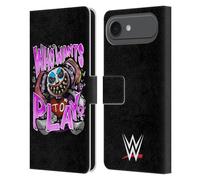 Head Case Designs sous Licence Officielle WWE Qui Veut Jouer Alexa Bliss Étui Portefeuille en Cuir Compatible avec Apple iPhone 17 Air