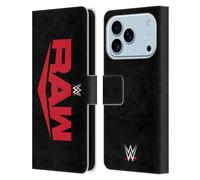 Head Case Designs sous Licence Officielle WWE Raw Logo du Programme Télévisé Étui Portefeuille en Cuir Compatible avec Apple iPhone 17 Pro