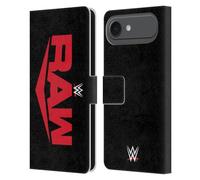 Head Case Designs sous Licence Officielle WWE Raw Logo du Programme Télévisé Étui Portefeuille en Cuir Compatible avec Apple iPhone 17 Air