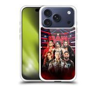 Head Case Designs sous Licence Officielle WWE Raw Superstars du Pay-per-View 2024 Coque en Gel [Protection de Qualité Militaire] Compatible avec Apple iPhone 17 Pro