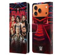 Head Case Designs sous Licence Officielle WWE Raw Superstars du Pay-per-View 2024 Étui Portefeuille en Cuir Compatible avec Apple iPhone 17 Pro Max