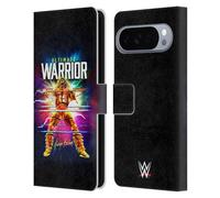 Head Case Designs sous Licence Officielle WWE Rétro Blast The Ultimate Warrior Étui Portefeuille en Cuir Compatible avec Google Pixel 10 Pro XL