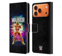 Head Case Designs sous Licence Officielle WWE Rétro Blast The Ultimate Warrior Étui Portefeuille en Cuir Compatible avec Apple iPhone 17 Pro Max