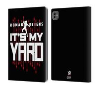 Head Case Designs sous Licence Officielle WWE Roman Reigns It's My Yard 2017/18 Superstars 4 Étui Portefeuille en Cuir Compatible avec Apple iPad Pro 11 M4 2024