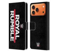 Head Case Designs sous Licence Officielle WWE Royal Rumble Logo du Programme Télévisé Étui Portefeuille en Cuir Compatible avec Apple iPhone 17 Pro Max